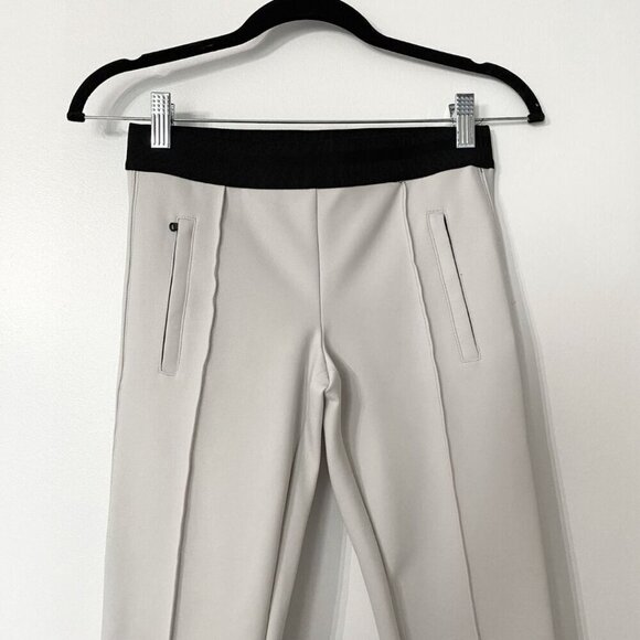 Y/OSEMITE JAMES PERSE WHITE BLACK WAIST LOW RISE STRAIGHT CROPPED LEG PANTS - 0 - Picture 4 of 10